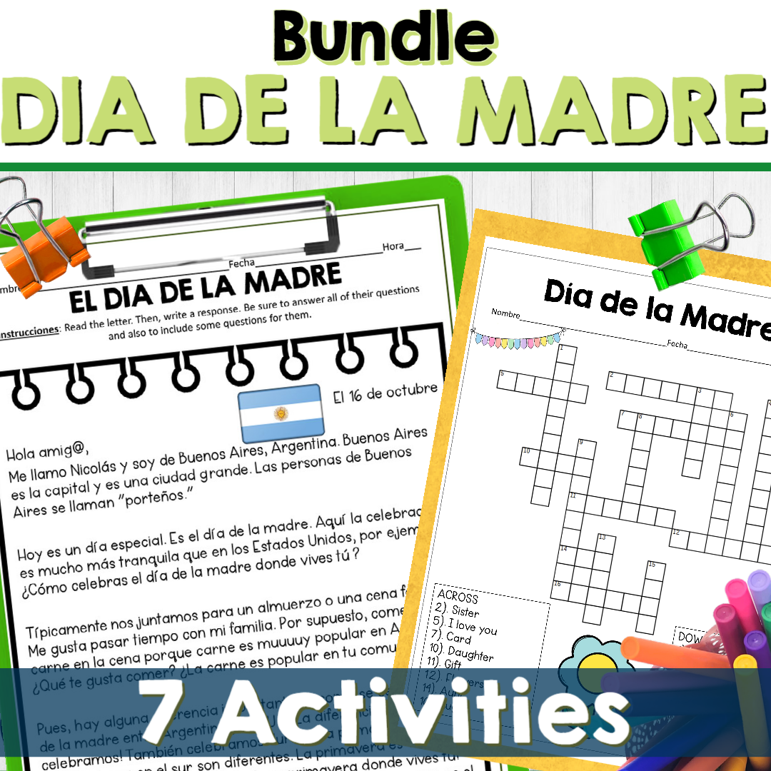 Activities to Celebrate Mother’s Day in Spanish Class - The Spanish Brew