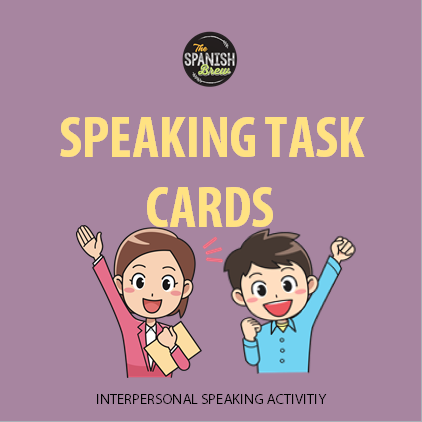 Task cards SWEET 16 for Spanish 1 - The Spanish Brew